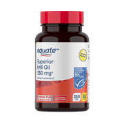 Equate Krill Oil Dietary Supplement, 350 mg, 65 Count