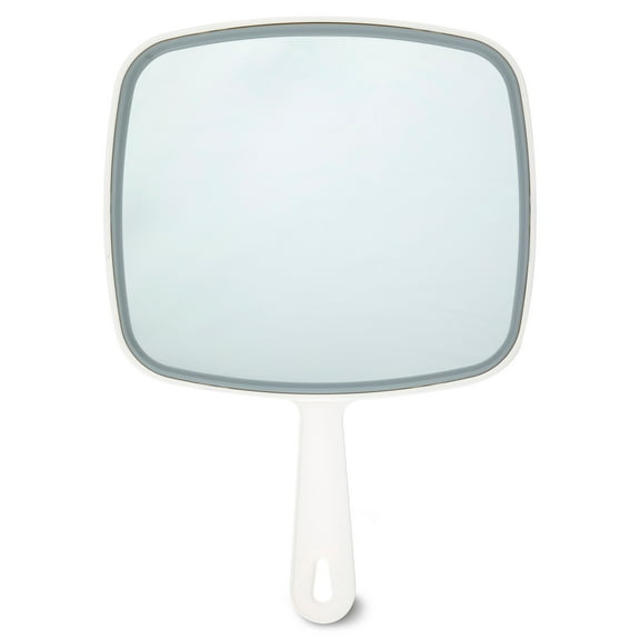 Equate Large Hand Face Mirror Also with 3X and 5X Magnification, White, Size 12.45" x 8.85" x 0.32", 1 Count