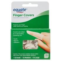 Equate Latex Finger Covers, 36 Count (12 small, 12 medium, 12 large)