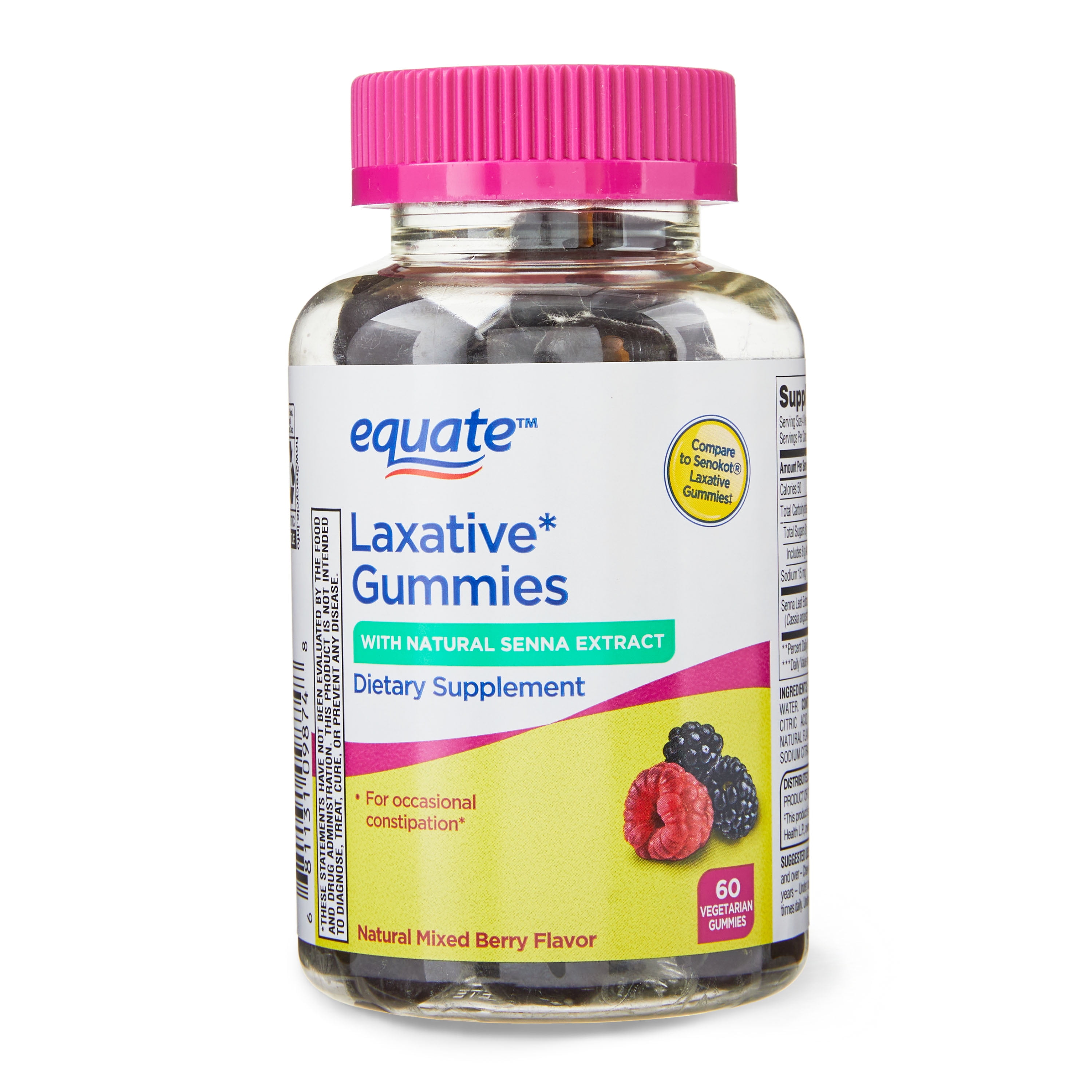 Equate Laxative Gummies Dietary Supplement for Occasional Constipation
