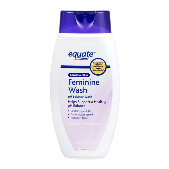 Equate Dye & Scent Free Feminine Wash, 13 fl oz