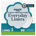 thumbnail image 1 of Equate Light Protection Everyday Panty Liners, Long Length, Unscented, Compare to U by Kotex® (96 Count), 1 of 10