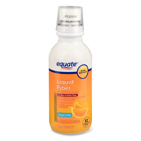 Equate Liquid Fiber, Orange Flavor, 16 oz