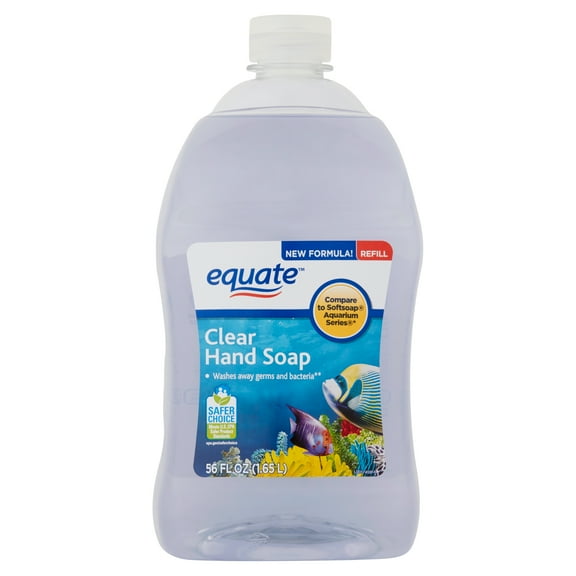 Equate Liquid Hand Soap Refill, Clear, 56 oz