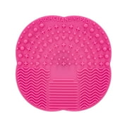 Walmart Makeup & Cosmetic Brush Cleaning Mat - Pink, 4 x 4 Inches