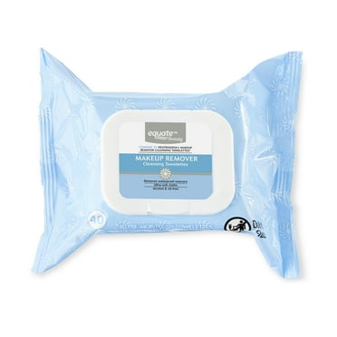 Equate Makeup Remover Cleansing Towelette Wipes, Alcohol Free & Oil-Free (40 Count), Compare to Neutrogena® Makeup Remover Cleansing Towelettes