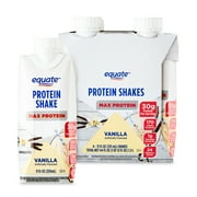 Equate Max Protein Nutrition Shake, Vanilla Flavored, 11 fl oz, 4 Count