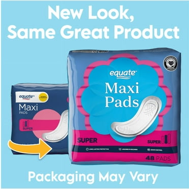 Equate Maxi Pads, Super Protection (48 Count)