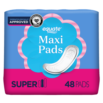 Equate Maxi Pads, Super Protection (48 Count)