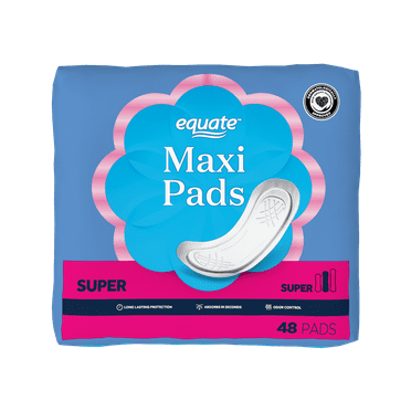 Equate Maxi Pads, Super Protection (48 Count)