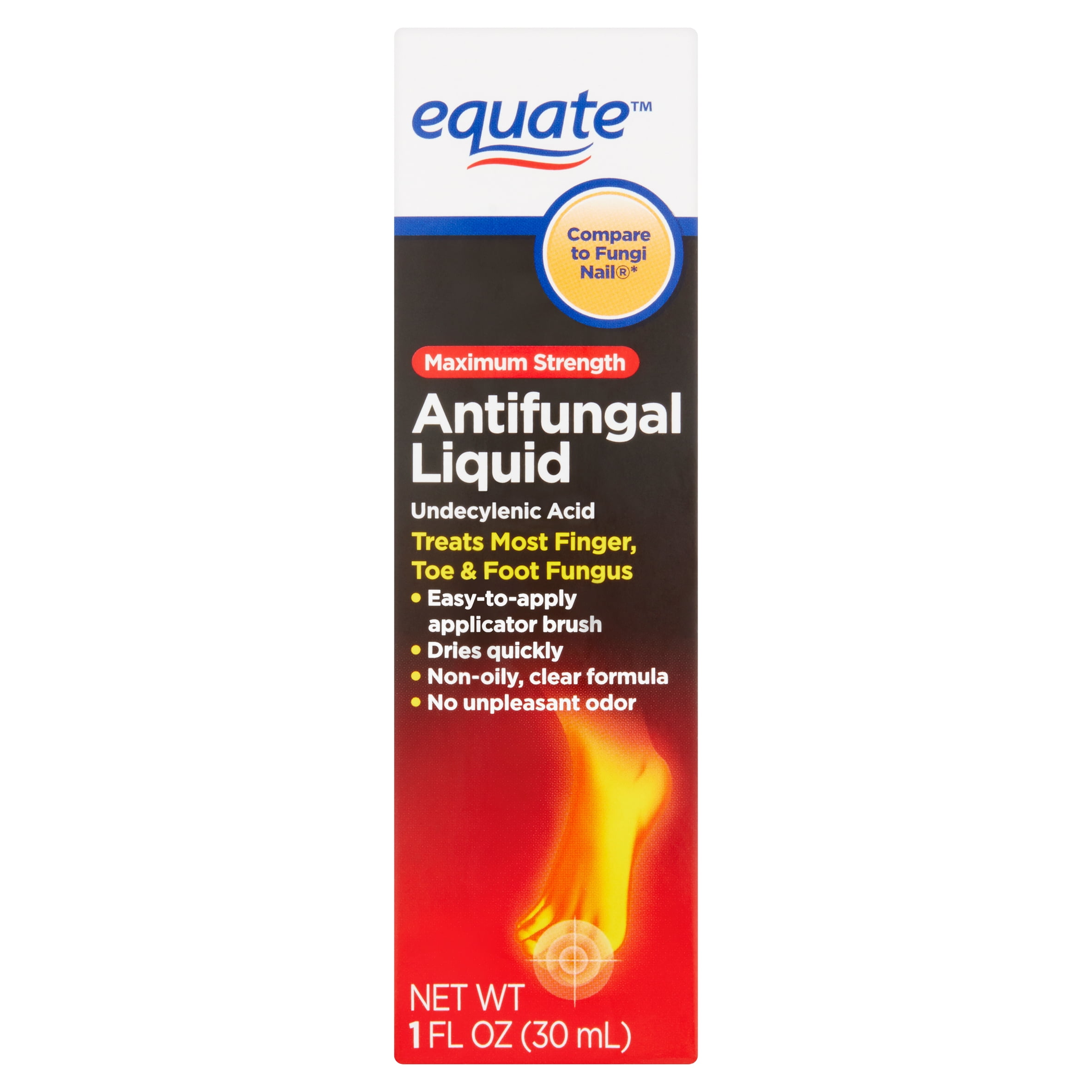 Equate Maximum Strength Antifungal Liquid, 1 fl oz
