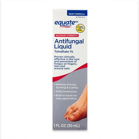 Equate Maximum Strength Antifungal Liquid Tolnaftate 1%, 1 fl oz, Compare to Fungi-Nail® Active Ingredient