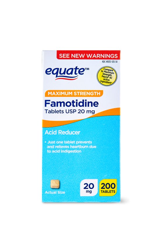 Maximum Strength Famotidine 20mg Tablets, 200 Count, Compare to Maximum Strength Pepcid® AC Active Ingredient