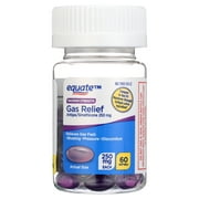 Equate Gas Relief Softgels, Maximum Strength, 250 mg, 60 Count