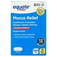 thumbnail image 1 of Equate Alcohol-Free Chest Decongestant Tablets for Cold, Flu Set with 14 Tablets, Mucinex® Extended Release 1200 mg, 14 Extended-Release, 1 of 7