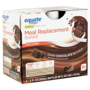 Equate Meal Replacement Shakes, Dark Chocolate Royale, 11 fl oz, 6 Count