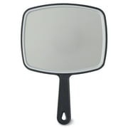 Equate Medium Hand Face Mirror, Black, Size 10.6" x 7.6" x 0.3", 1 Count