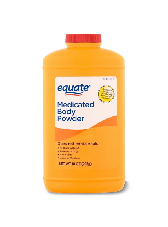 Equate, Medicated Body Powder, 10 oz.