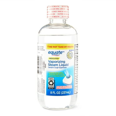Equate Medicated Vaporizing Steam Liquid for Vaporizers, Sinus & Allergy Relief, 8 fl oz, Compare to Vicks® VapoSteam™ Active Ingredient