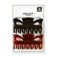 thumbnail interactive-video image 1 of Equate Medium Claw Clips, Black and Brown, 2 Count, 1 of 5