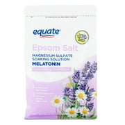 Equate Melatonin Epsom Salt, Lavender and Chamomile, 3 lbs, Compare to Dr Teal's® Epsom Salt Soaking Solution