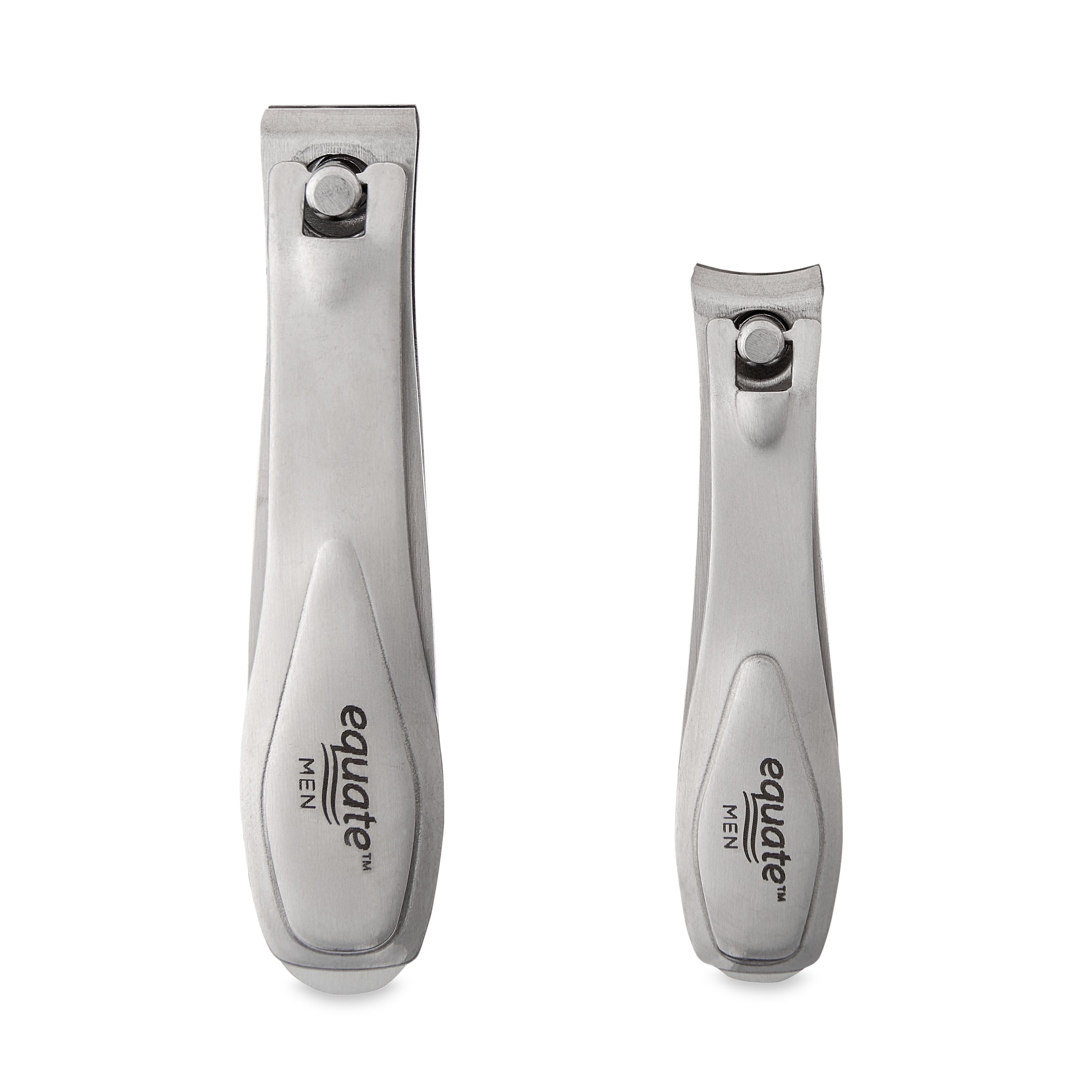 Equate Stainless Steel Twin-Pack Nail Clippers, 2 Pieces