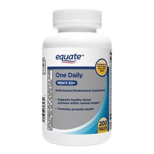 Multivitamínico Diario para Hombres 50+ con Minerales, 200 tabletas, comparable a One a Day® Men's 50+ Multi