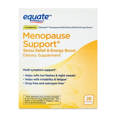 Equate Menopause Support Maximum Strength Dietary Supplement, 28 Count, Compare to Estroven Menopause Relief Stress Relief & Energy Boost