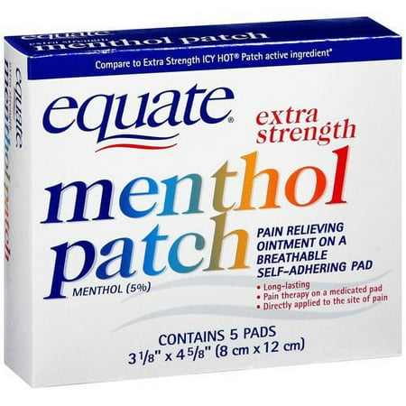 Equate Menthol Patches 5ct