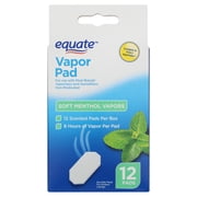 Equate Soft Menthol Vapor Pads, 12 Count