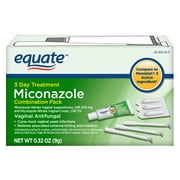 Equate Miconazole 3 Day Vaginal Treatment Cream for Yeast Infections, 0.32 oz, Compare to Monistat® 3 Active Ingredient