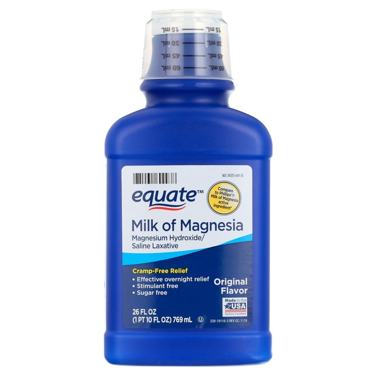  Quality Choice Milk Of Magnesia Original Flavor 12 Fluid Ounces  (355ml) , Plastic Bottle (Pack of 6) : Health & Household