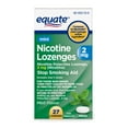 thumbnail image 1 of Equate Mini Nicotine Lozenge 2 mg, Mint Flavor, 27 Count, 1 of 10