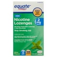 thumbnail image 1 of Equate Mini Nicotine Lozenges, 2 mg, Mint Flavor, 108 Count, 1 of 8