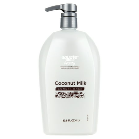 Equate Coconut Milk Conditioner for Hair Care, 33.8 fl oz, Compare to OGX® Nourishing + Coconut Milk Conditioner