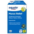 thumbnail interactive-video image 1 of Equate 12 Hour Mucus ER Guaifenesin Extended-Release Tablets, 600 mg, 20 Count, Compare to Mucinex® Active Ingredient, 1 of 8