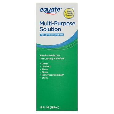 Equate Multi-Purpose Solution for Soft Contact Lenses, 12 fl oz, Compare to Opti-Free Replenish