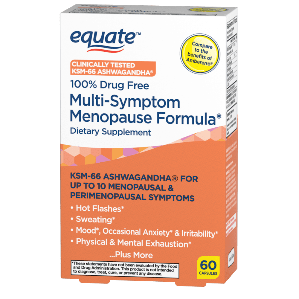 Equate Multi-Symptom Menopause Formula Supplement, 60 Count