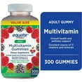thumbnail interactive-video image 1 of Equate Adult Multivitamin Gummies Dietary Supplement, Overall Health and Wellness Support, Natural Fruit Flavors, 300ct, 1 of 10