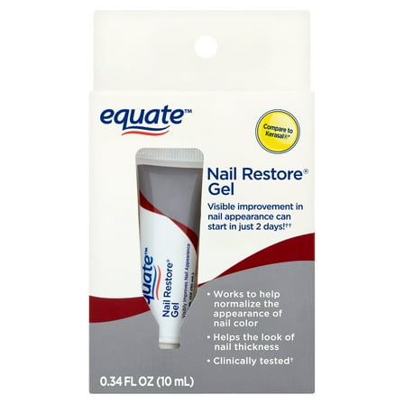 Equate Nail Restore Gel for Strong and Healthy Nails, 0.34 fl oz, Compare to Kerasal® Fungal Nail Renewal
