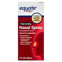 Equate Fast Acting Nasal Spray, Phenylephrne HCl 1%, 1 fl oz, Compare to 4-Way® Nasal Spray Active Ingredient