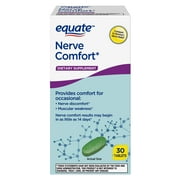 Equate Nerve Comfort Dietary Supplement Tablets, 30 Count, Compare to Nervive® Nerve Relief