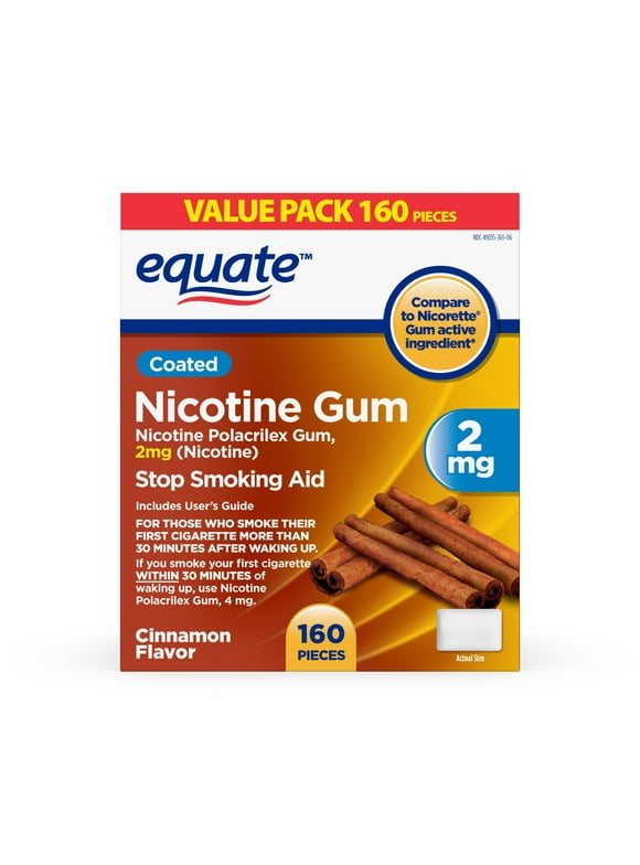 Equate Nicotine Gum in Quit Smoking