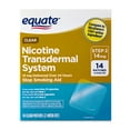 thumbnail image 1 of Equate Nicotine Transdermal Patch Step 2, 14 mg, 14 Count – Stop Smoking Aid, Compare to Nicoderm® CQ®, 1 of 10