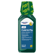 Equate Nighttime Cold & Flu Liquid Medicine, Cough & Cold Medicine, Original, 12 fl oz