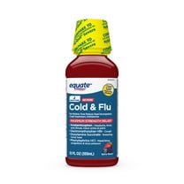 Equate Maximum Strength Nighttime Severe Cold and Flu Relief Liquid, Berry Flavor, 12 fl oz, Compare to Vicks® Nyquil® Severe Active Ingredients