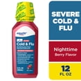 thumbnail interactive-video image 1 of Equate Gluten-Free Acetaminophen Dextromethorphan HBr Fever Reducer, Nasal Decongestant Liquid for Cold Set with False 650 mg 12 fl oz Nyquil®, 1 of 10
