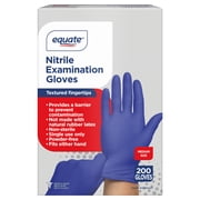 Equate Nitrile Exam Gloves, One Size Fits Most - Medium, 200 Count