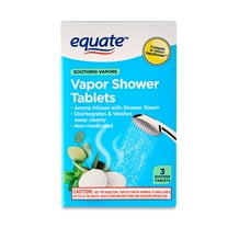 Equate Soothing Vapor Shower Tablets, Eucalyptus & Menthol, 3 Count, Compare to Vicks® VapoShower™