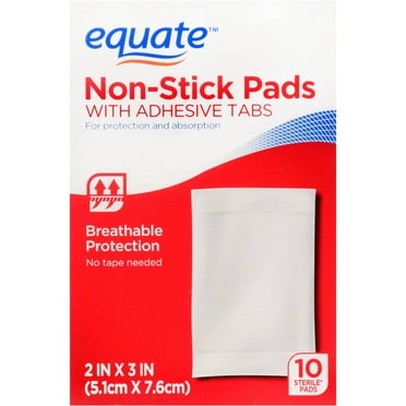 Equate Non-Stick Pads with Adhesive Tabs, 10 Count
